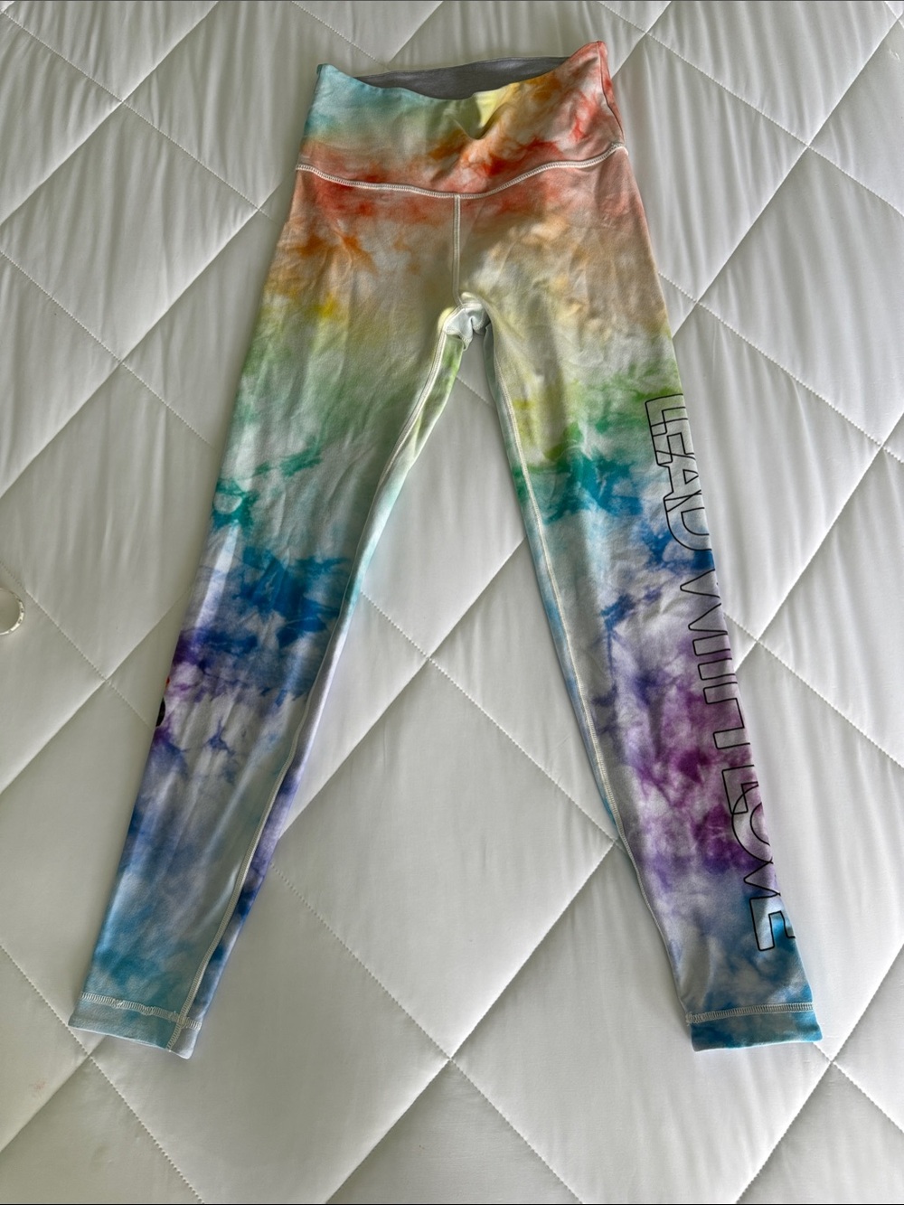 WITH x Peloton Pride “Lead With Love” Tie-Dye Leggings – Size Medium